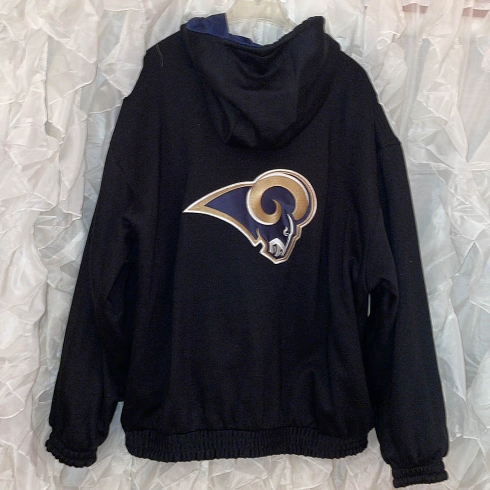 Vintage Reebok St. Louis RAMS coat/ jacket that’s reversible! Size 2XL unisex